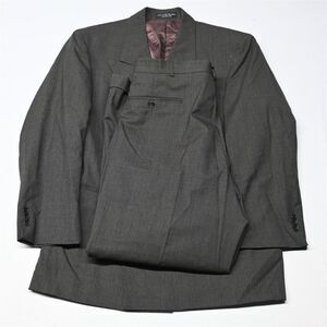 Vtg 42R 34x30 Brown Micro Houndstooth Wool Mens Double Breast Jacket Pants Suit